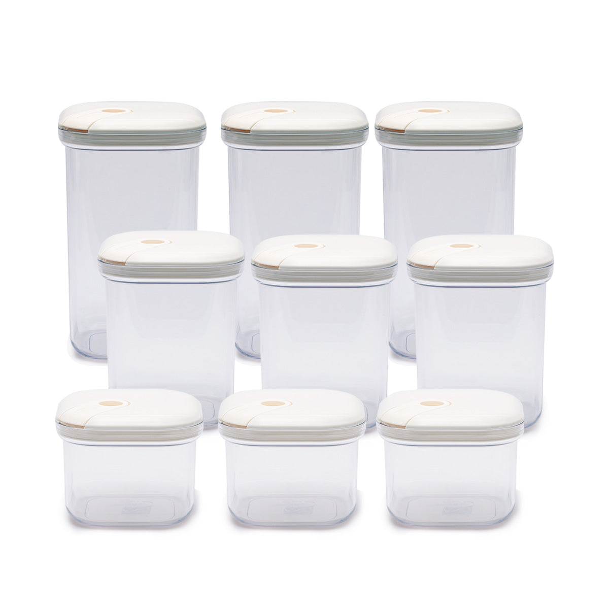 Pull Box Kavanoz Saklama Kabı Seti Bulut - 3 Al 2 öde