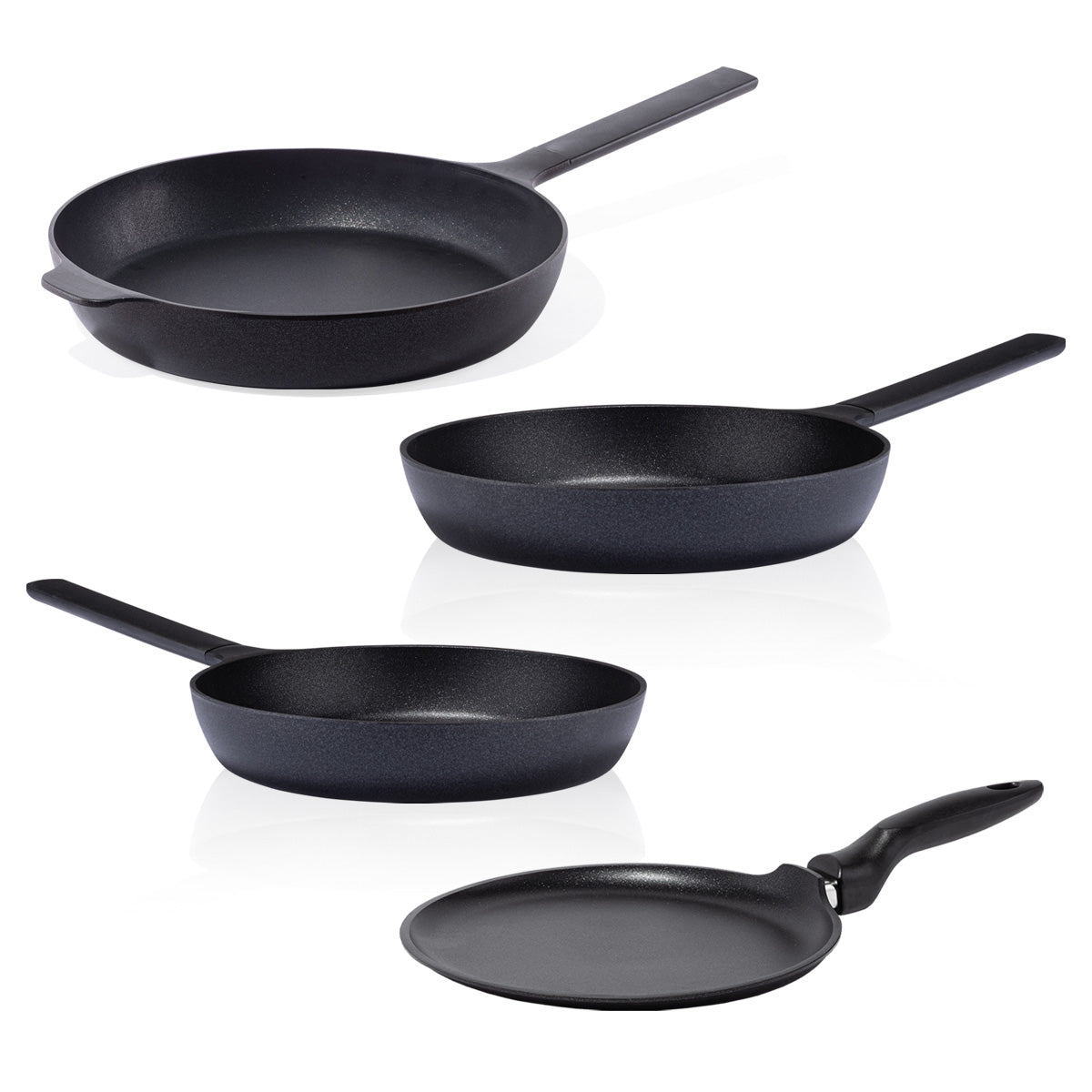 Siyah Inci 4’lü Tava Set