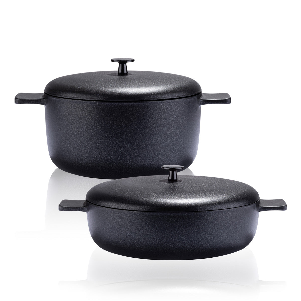 Siyah Inci Tencere 2’li Set-1