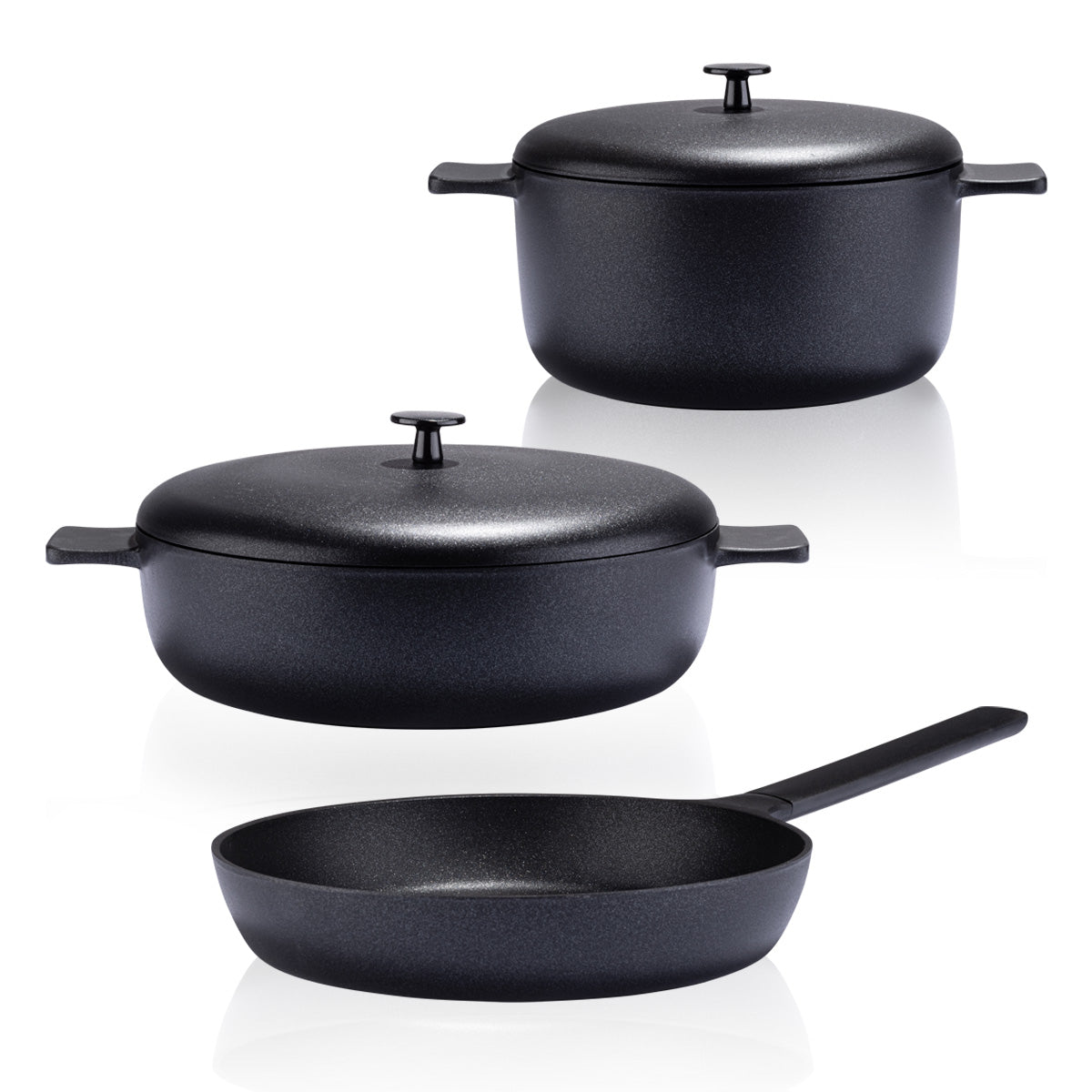 Siyah İnci Tencere 3'lü Set 2