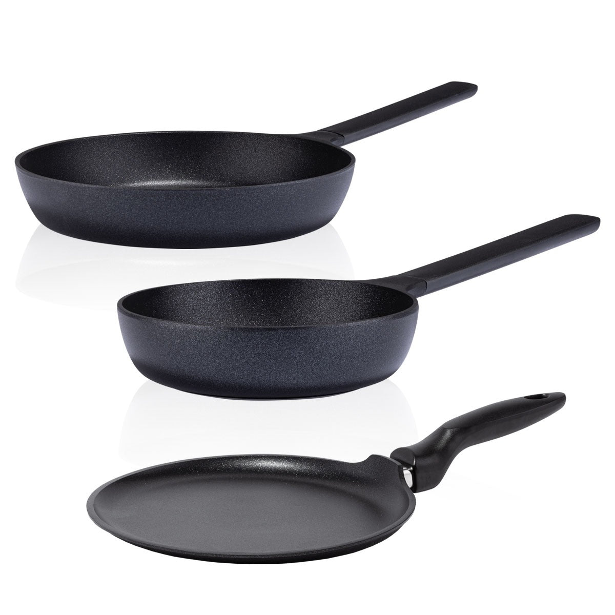 Siyah Inci 3’lü Yeni Tava Seti
