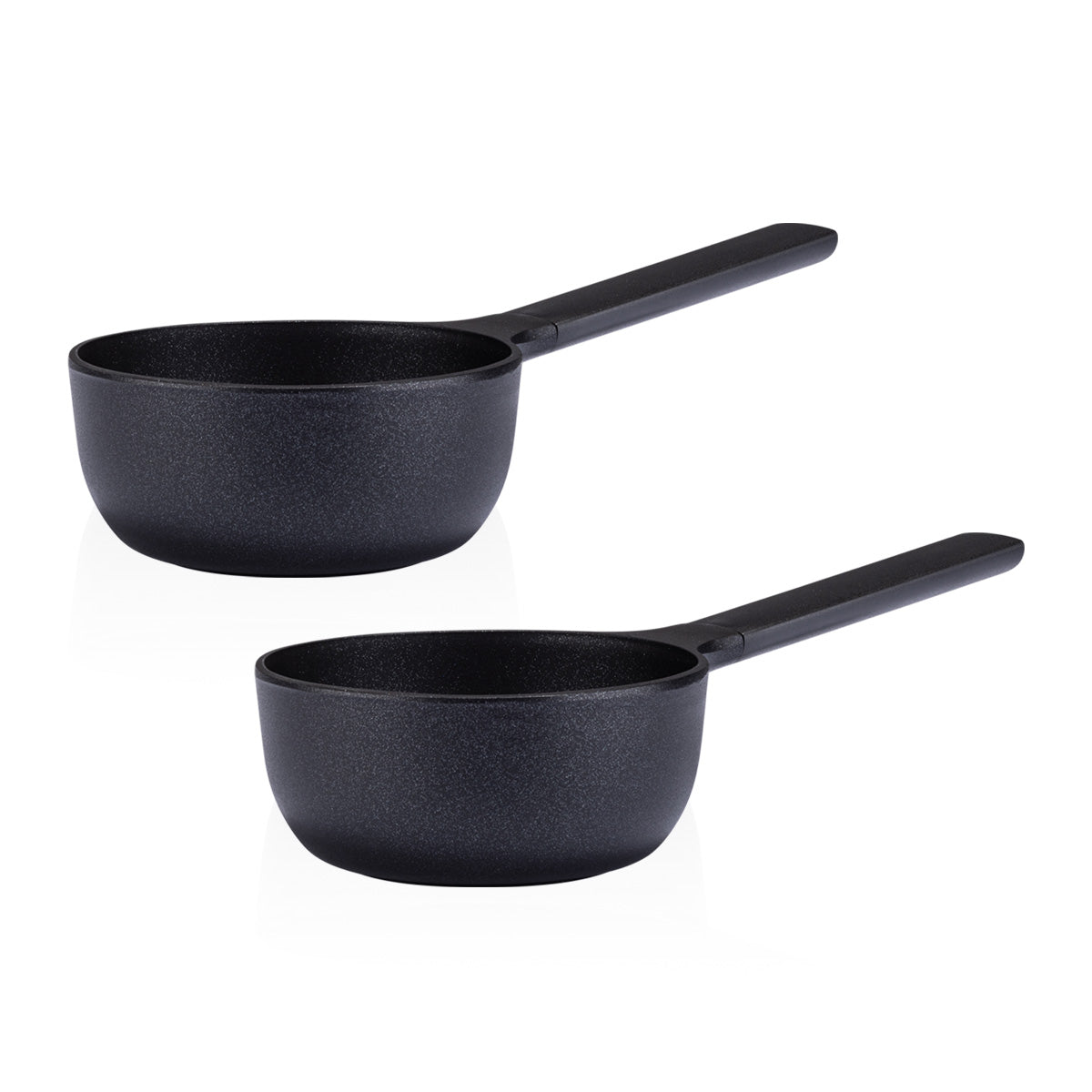 Siyah Inci Sos Tenceresi 1L 16 cm  2’li Set