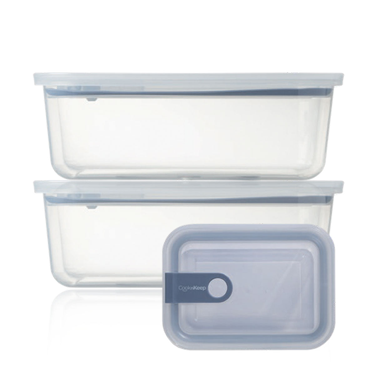 Pull Box Şef Dikdörtgen 2.3 L Şeffaf – 1 Alana 1 Bedava