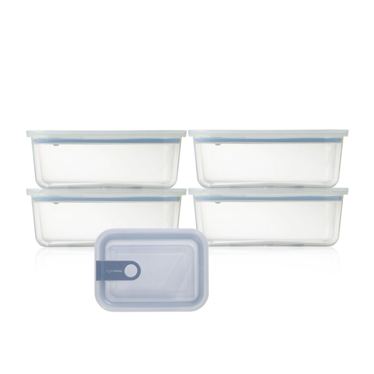 Pull Box Şef Dikdörtgen 750 ml 4'lü Set