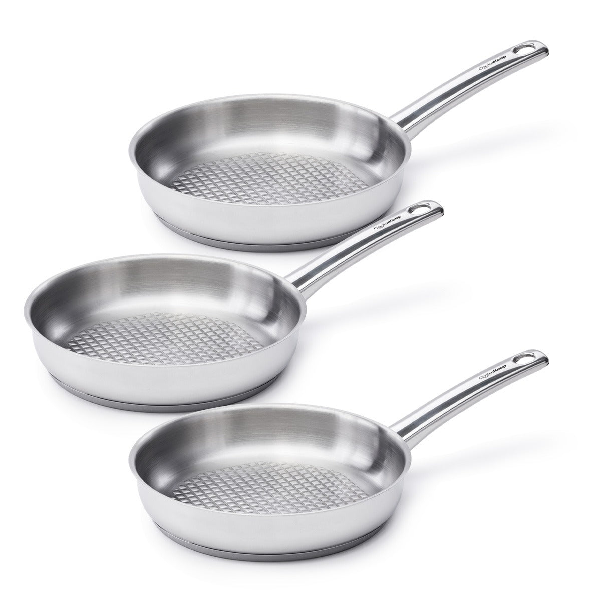 Çelik Serisi Tava 24 cm - 3'lü Set